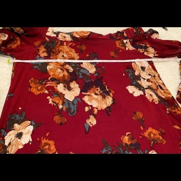 Blu Pepper Boho Bell Sleeve Shirt Size Small - Picture 6 of 6